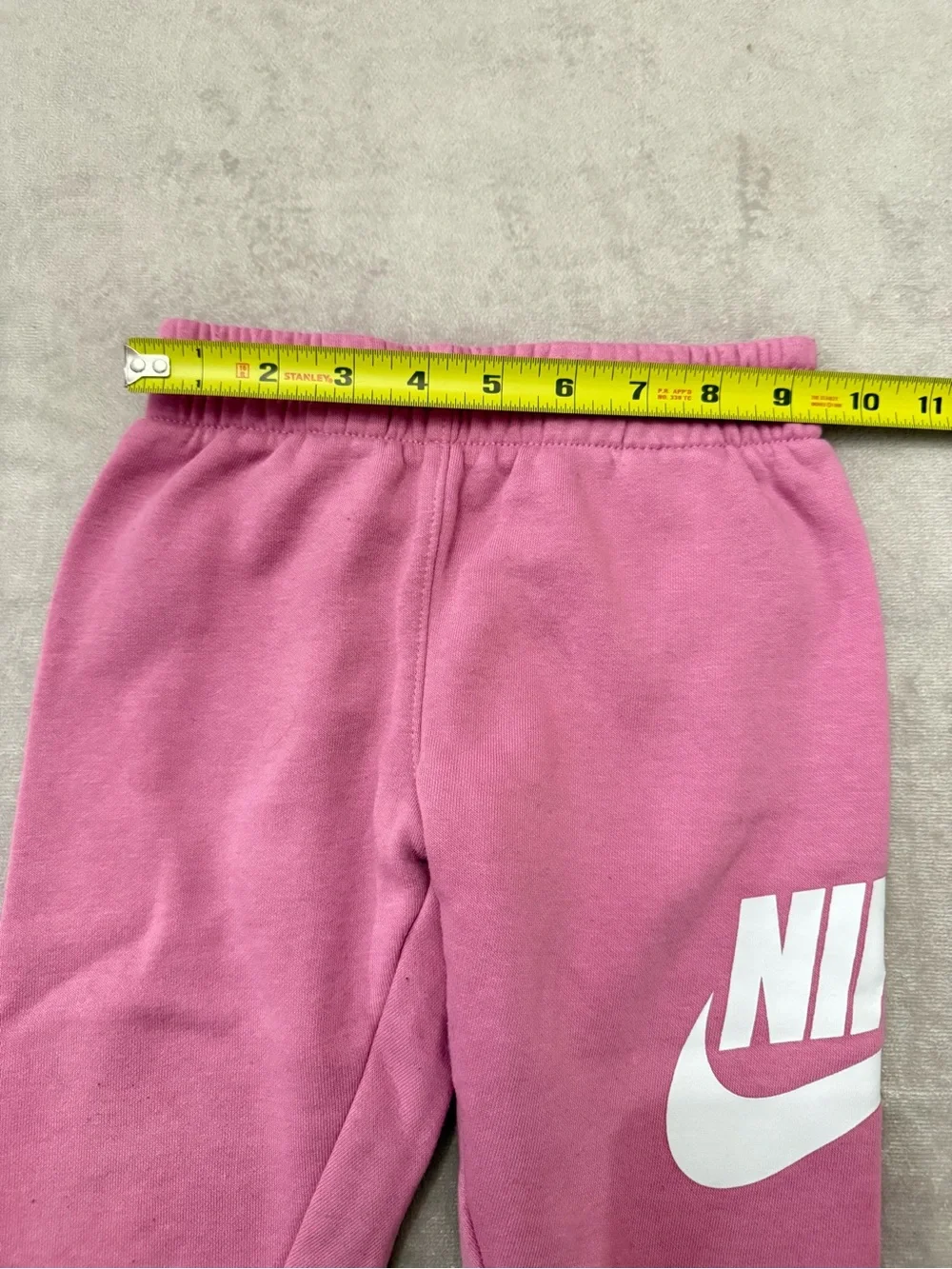 Nike Toddler Girl Fleece Joggers Pink Large Logo Sweatpants 2T GUC